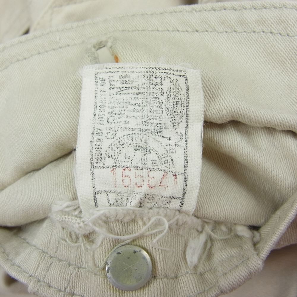 Lee リー 60s ヴィンテージ 100-J WESTERNER ウエスターナー コットン サテン ジャケット プリント ワッペン カスタム アイボリー系 36【中古】