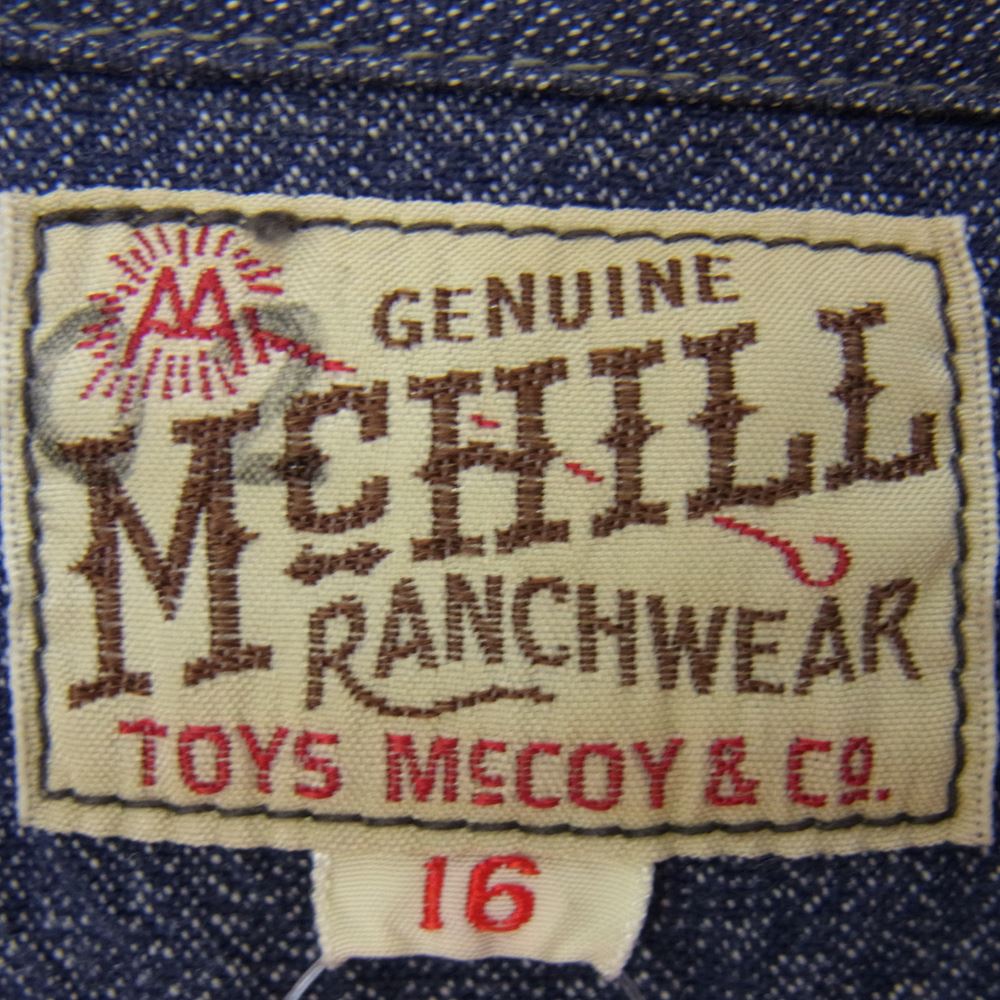 TOY'S McCOY トイズマッコイ BECK ベック ウエスタン シャツ ブルー系 16【中古】