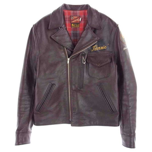 TOY'S McCOY トイズマッコイ MCHILL LEATHERS 30s LEATHER JACKET ARMY AIR FORCES VER JOHNNIE マックヒル ホースハイド アヴィエイター スタイル レザー ジャケット ブラウン系 38【中古】