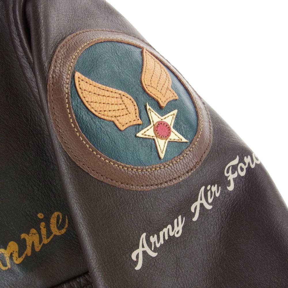 TOY'S McCOY トイズマッコイ MCHILL LEATHERS 30s LEATHER JACKET ARMY AIR FORCES VER JOHNNIE マックヒル ホースハイド アヴィエイター スタイル レザー ジャケット ブラウン系 38【中古】