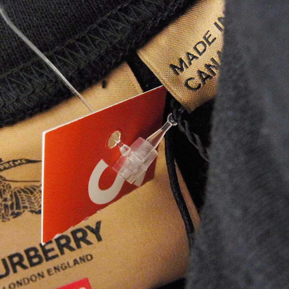 Supreme シュプリーム 22SS Burberry Box Logo Hooded Sweatshirt バーバリー ボックス ロゴ フーディー スウェットシャツ ブラック系 M【極上美品】【中古】