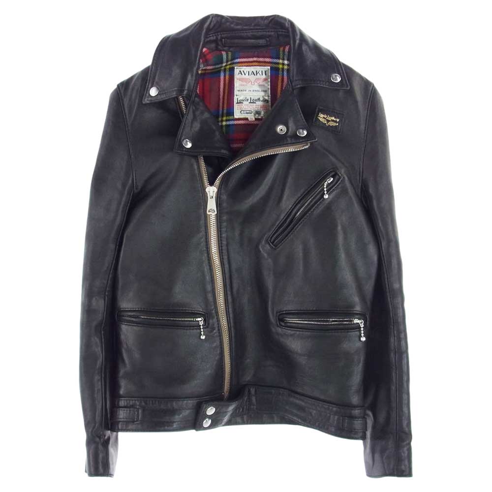 Lewis Leathers ルイスレザー 441T TIGHT FIT CYCLONE タイトフィット サイクロン レザー ライダース ジャケット ブラック系 36【中古】