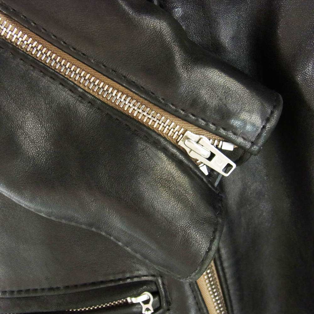 Lewis Leathers ルイスレザー 441T TIGHT FIT CYCLONE タイトフィット サイクロン レザー ライダース ジャケット ブラック系 36【中古】