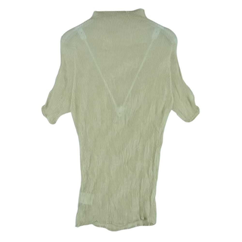 ISSEY MIYAKE イッセイミヤケ 23SS IM31-FJ416-03 CHIFFON TWIST 3 TOP プリーツ加工 シフォン ツイスト トップ カットソー ベージュ系 2【極上美品】【中古】