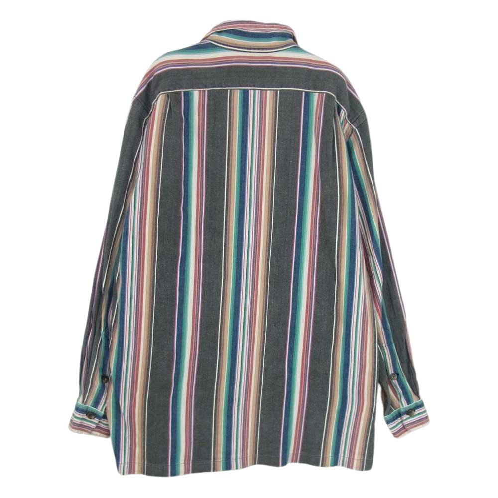 RALPH LAUREN ラルフローレン POLO COUNTRY ポロ カントリー ストライプ オープン シャツ マルチカラー系 L【中古】