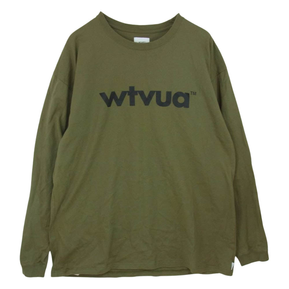 WTAPS ダブルタップス WTVUA L/S TEE 長袖Ｔシャツ カットソー カーキ系 05【中古】