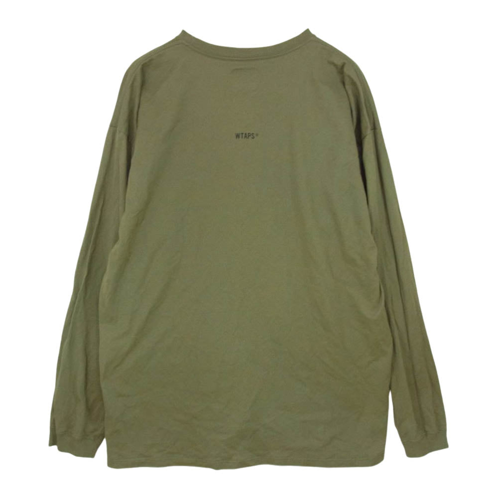 WTAPS ダブルタップス WTVUA L/S TEE 長袖Ｔシャツ カットソー カーキ系 05【中古】