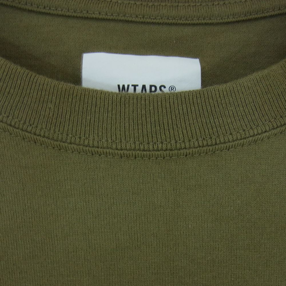 WTAPS ダブルタップス WTVUA L/S TEE 長袖Ｔシャツ カットソー カーキ系 05【中古】
