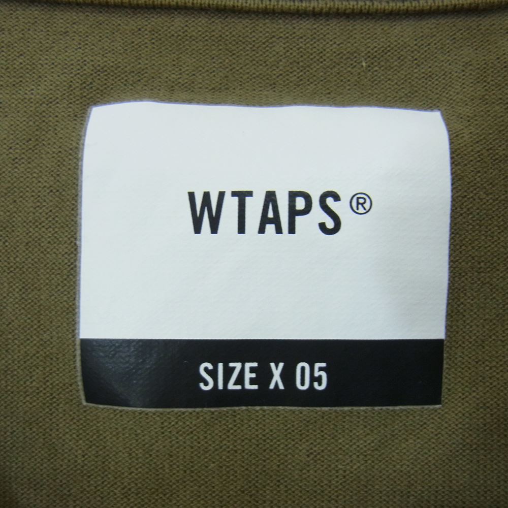 WTAPS ダブルタップス WTVUA L/S TEE 長袖Ｔシャツ カットソー カーキ系 05【中古】