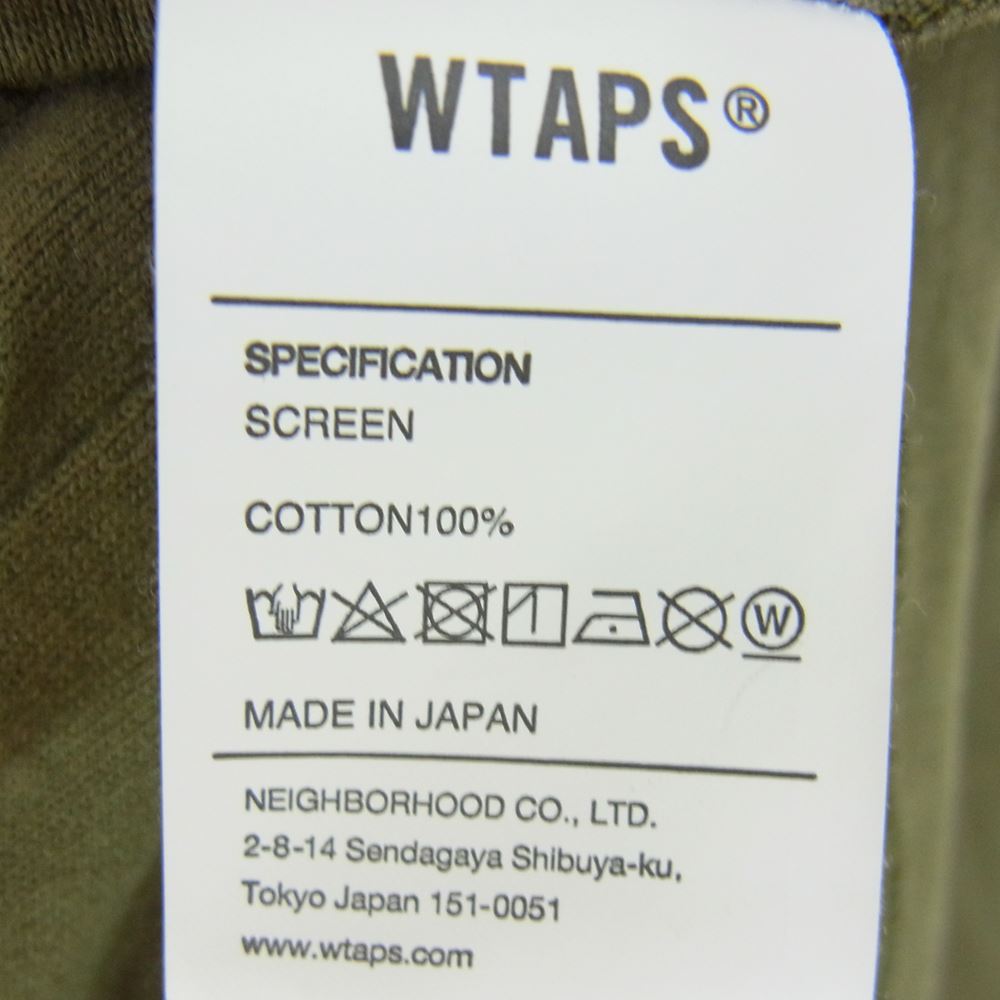 WTAPS ダブルタップス WTVUA L/S TEE 長袖Ｔシャツ カットソー カーキ系 05【中古】
