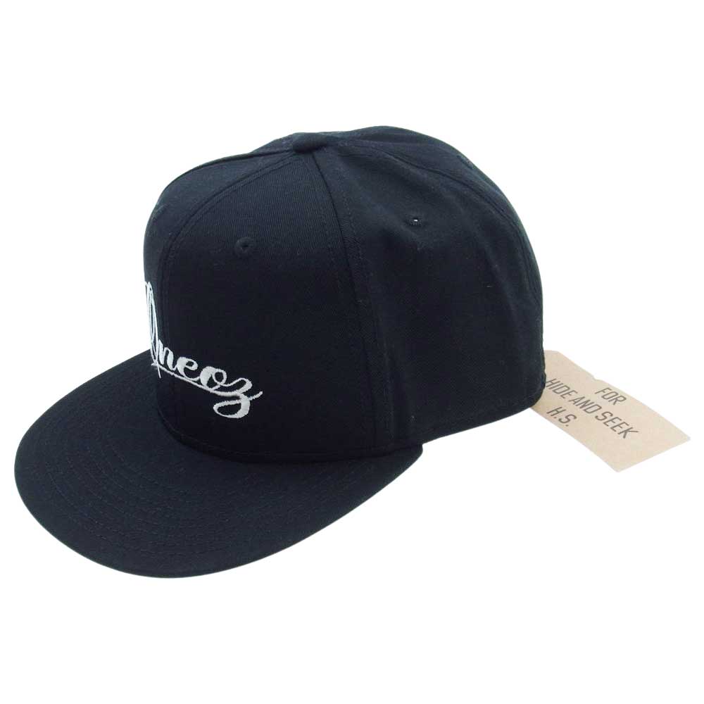 HideandSeek ハイドアンドシーク ONE OZ BASEBALL CAP スナップバック キャップ ブラック系【新古品】【未使用】【中古】
