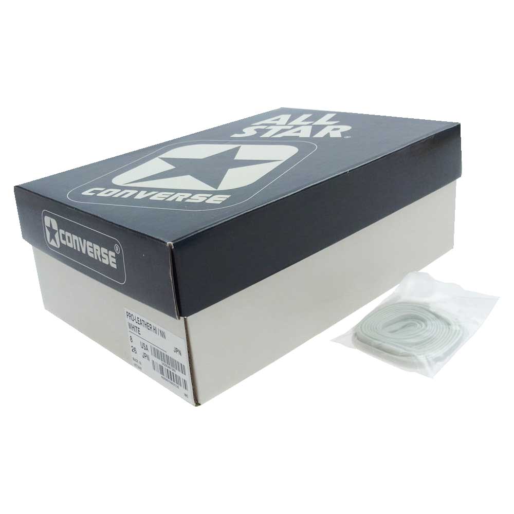 nonnative ノンネイティブ CONVERSE  PRO-LEATHER HI/NN コンバース プロレザー ハイ スニーカー オフホワイト系 グレー系 26cm【極上美品】【中古】