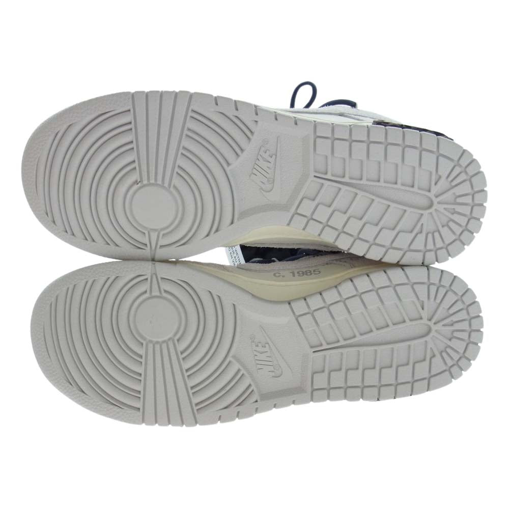 NIKE ナイキ DJ0950-115 × OFFWHITE DUNK LOW オフホワイト ローカット スニーカー グレー系 オフホワイト系 26cm【極上美品】【中古】