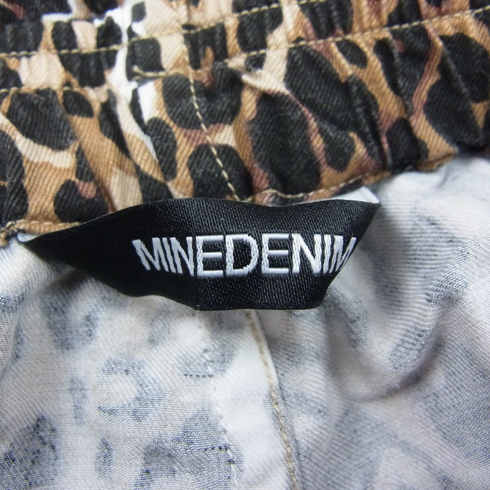 MINEDENIM マインデニム 2206-7001-67-032 CD Leopard Denim Surf Shorts レオパード サーフ ショーツ ブラック系 3【中古】
