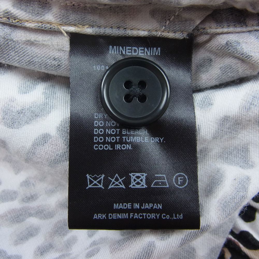 MINEDENIM マインデニム 2206-7001-67-032 CD Leopard Denim Surf Shorts レオパード サーフ ショーツ ブラック系 3【中古】