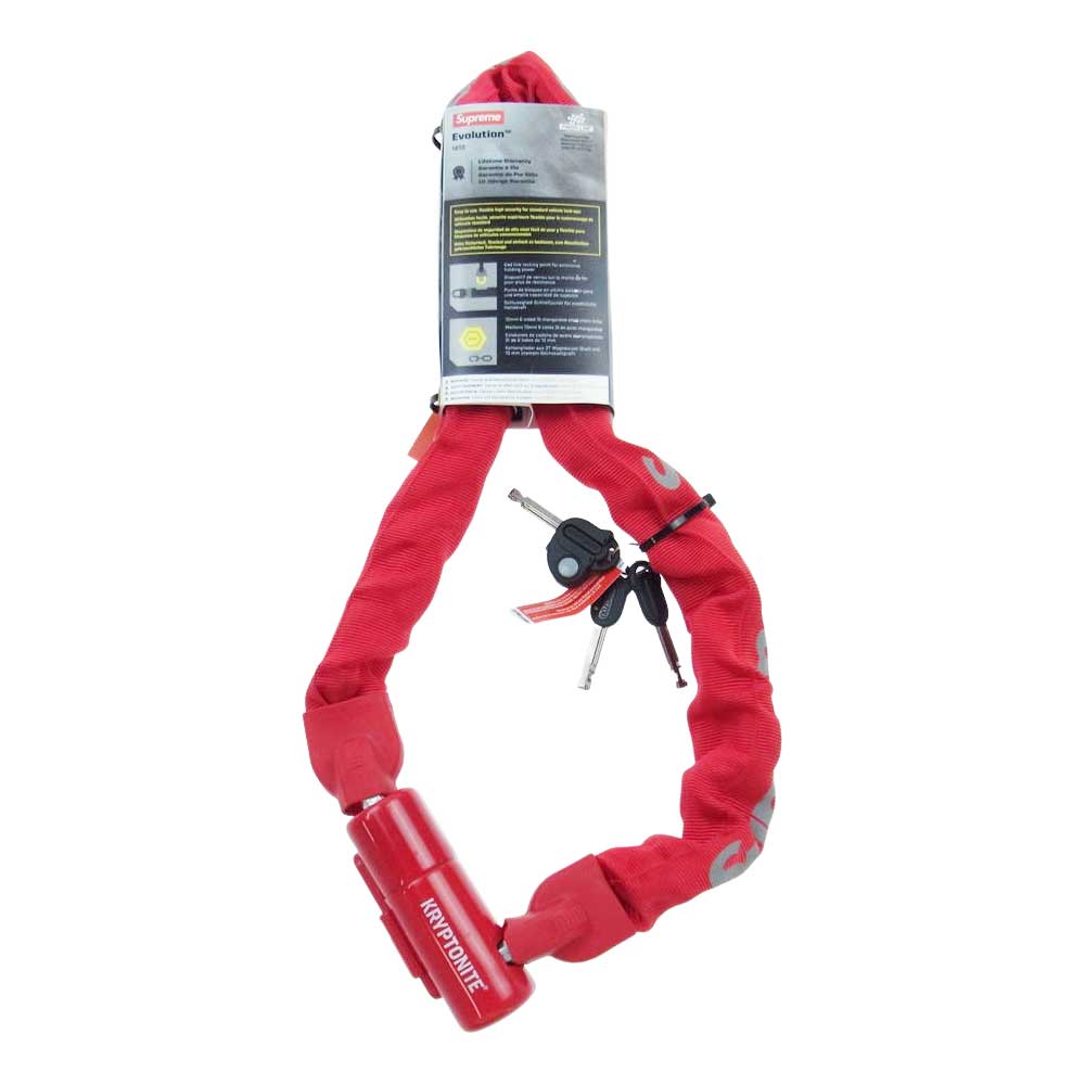 Supreme シュプリーム 21SS Kryptonite Integrated Chain Lock クリプトナイト インテグレイテド チェーン ロック レッド系【極上美品】【中古】