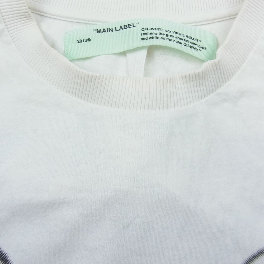OFF-WHITE オフホワイト OMAA038T19185088 × FRAGMENT DESIGN フラグメントデザイン 国内正規品 Cereal T-Shirt シリアル ロゴ プリント Tシャツ ホワイト系 M【中古】