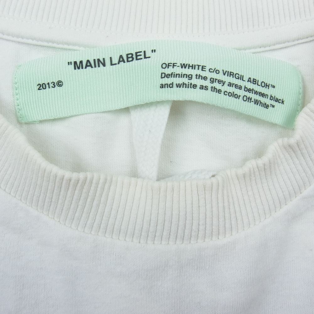 OFF-WHITE オフホワイト OMAA038T19185088 × FRAGMENT DESIGN フラグメントデザイン 国内正規品 Cereal T-Shirt シリアル ロゴ プリント Tシャツ ホワイト系 M【中古】