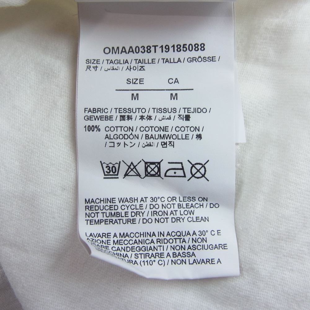 OFF-WHITE オフホワイト OMAA038T19185088 × FRAGMENT DESIGN フラグメントデザイン 国内正規品 Cereal T-Shirt シリアル ロゴ プリント Tシャツ ホワイト系 M【中古】