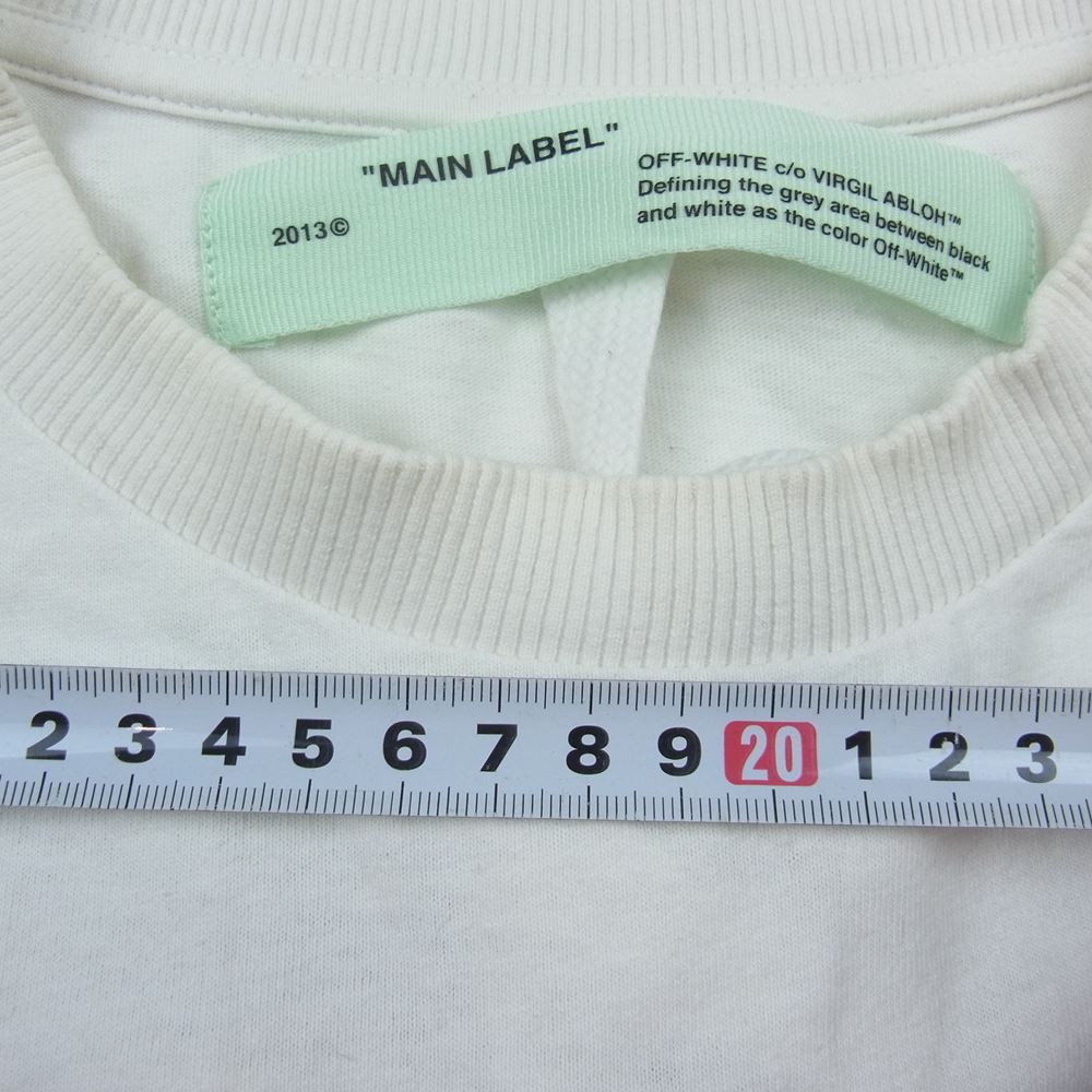 OFF-WHITE オフホワイト OMAA038T19185088 × FRAGMENT DESIGN フラグメントデザイン 国内正規品 Cereal T-Shirt シリアル ロゴ プリント Tシャツ ホワイト系 M【中古】