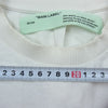 OFF-WHITE オフホワイト OMAA038T19185088 × FRAGMENT DESIGN フラグメントデザイン 国内正規品 Cereal T-Shirt シリアル ロゴ プリント Tシャツ ホワイト系 M【中古】