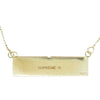 Supreme シュプリーム 20SS Name Plate 14K Gold Pendant ネーム プレート ボックスロゴ ゴールド ペンダント ネックレス ゴールド系【中古】