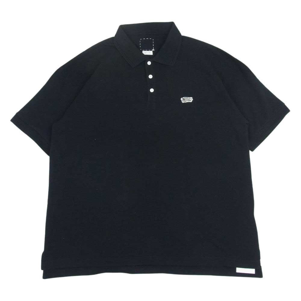 VISVIM ビズビム 23SS JUMBO WELLER S/S 0123105010022 半袖ポロシャツ ブラック系 4【新古品】【未使用】【中古】
