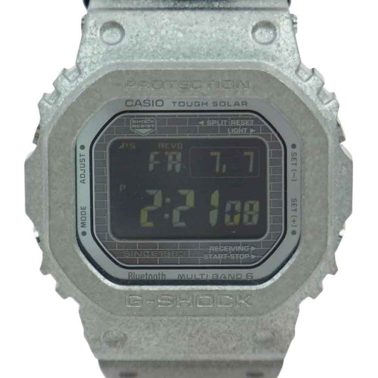 G-SHOCK ジーショック GMW-B5000PS-1JR 40th Anniversary RECRYSTALLIZED SERIES 40年記念限定モデル 20気圧防水 腕時計 シルバー系【新古品】【未使用】【中古】