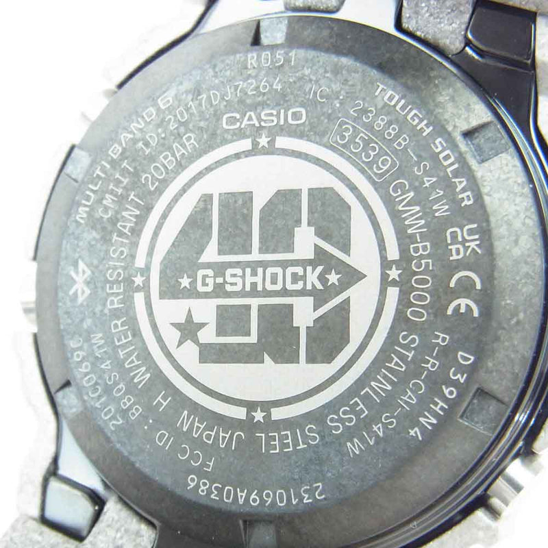 G-SHOCK ジーショック GMW-B5000PS-1JR 40th Anniversary RECRYSTALLIZED SERIES 40年記念限定モデル 20気圧防水 腕時計 シルバー系【新古品】【未使用】【中古】
