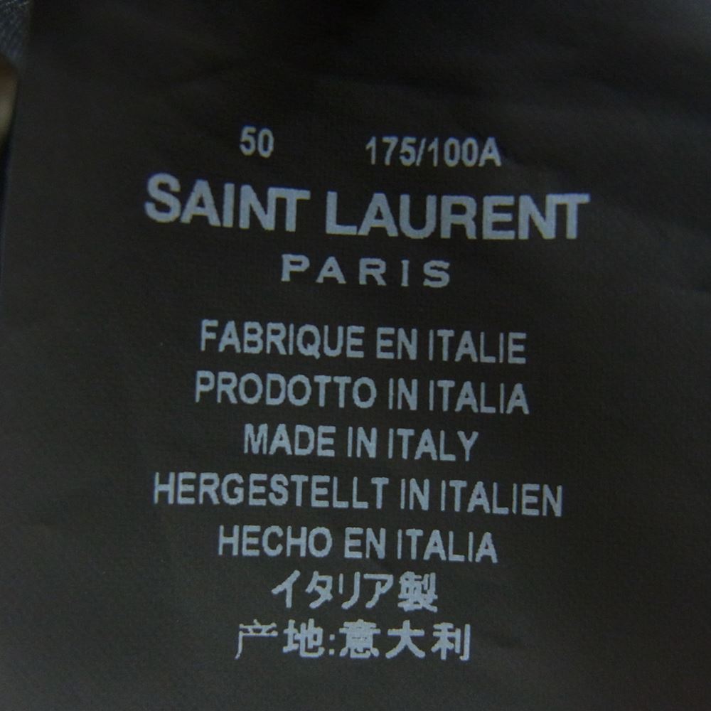 SAINT LAURENT サンローラン 415808 Y039W エディ期 トレンチ コート ベージュ系 50【中古】