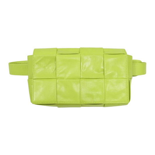 BOTTEGAVENETA ボッテガヴェネタ INI CASSETTE BELT BAG ミニ カセット ベルトバッグ ライトグリーン系【中古】