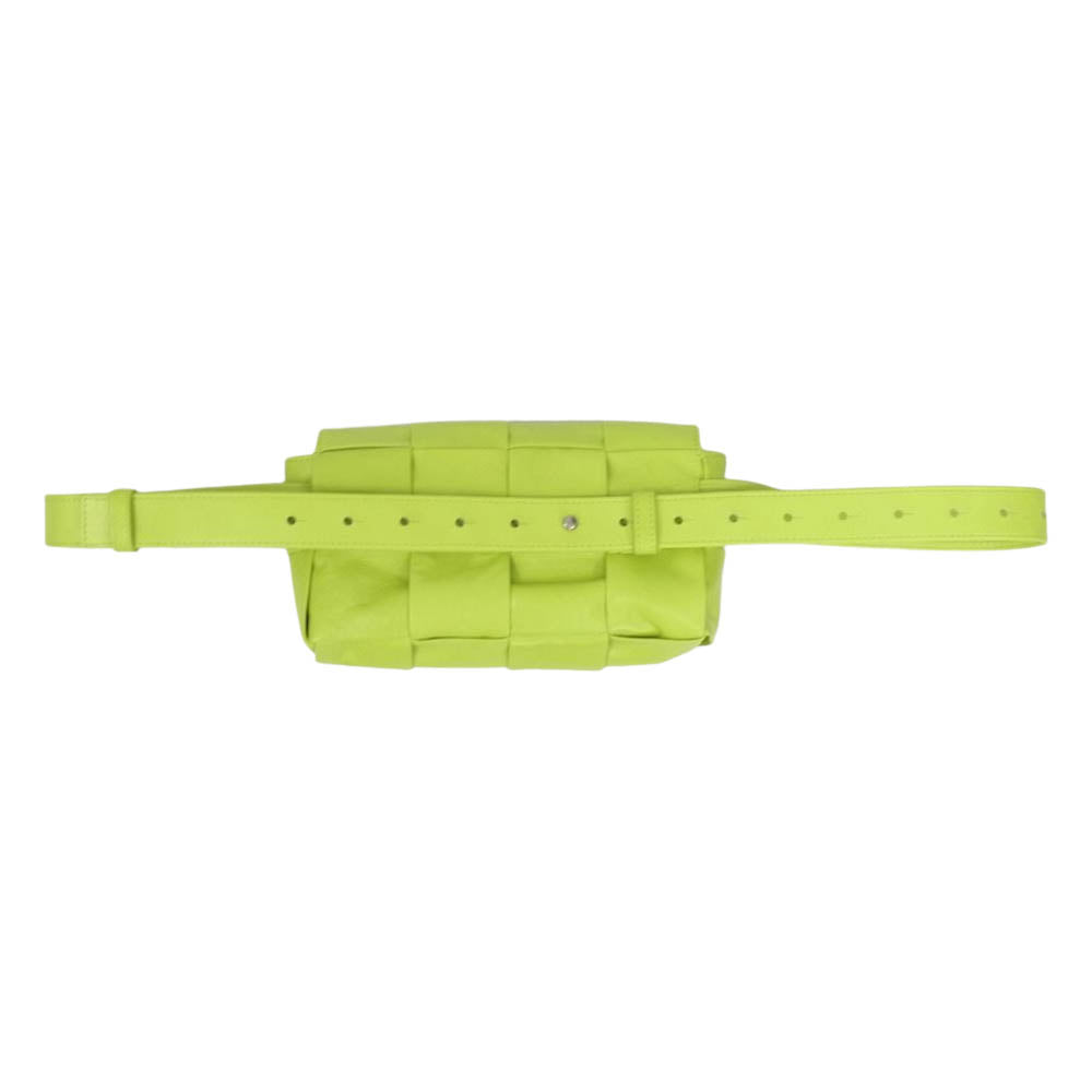 BOTTEGAVENETA ボッテガヴェネタ INI CASSETTE BELT BAG ミニ カセット ベルトバッグ ライトグリーン系【中古】