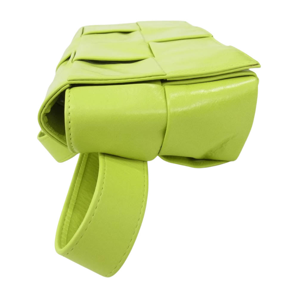 BOTTEGAVENETA ボッテガヴェネタ INI CASSETTE BELT BAG ミニ カセット ベルトバッグ ライトグリーン系【中古】