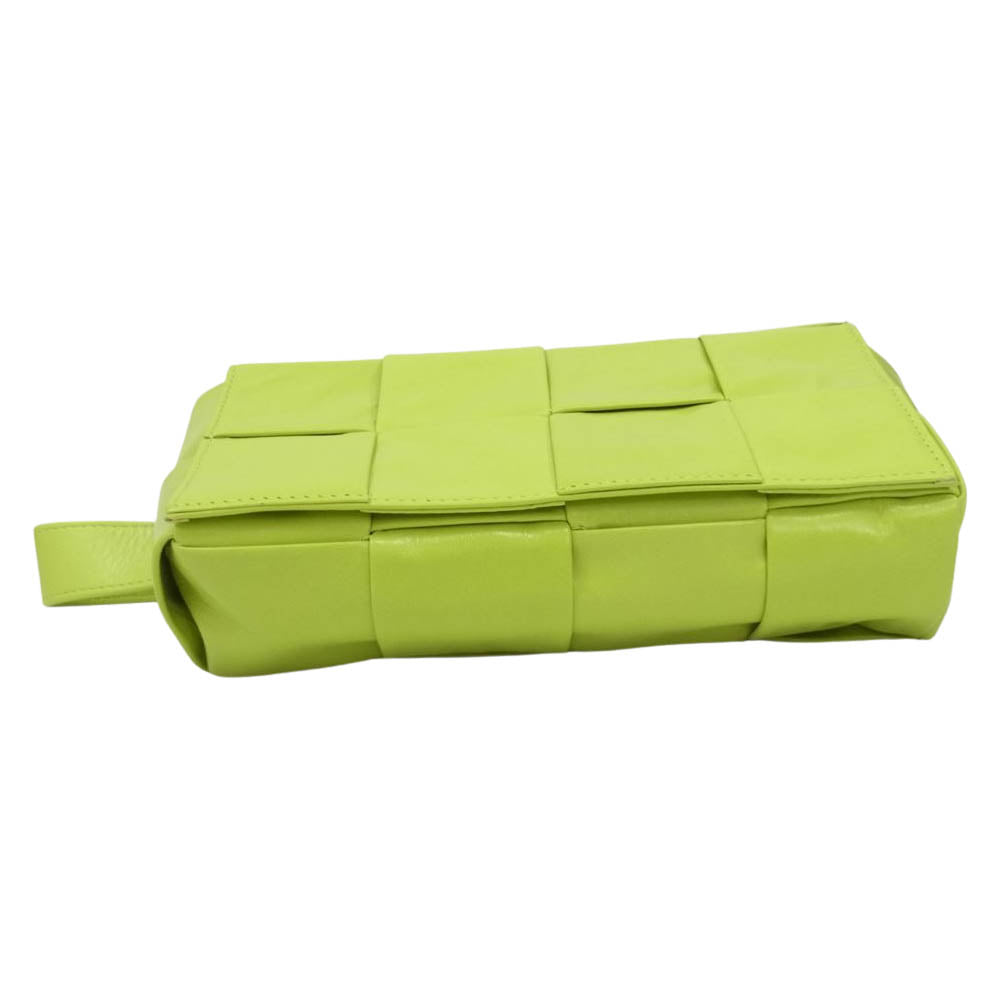 BOTTEGAVENETA ボッテガヴェネタ INI CASSETTE BELT BAG ミニ カセット ベルトバッグ ライトグリーン系【中古】