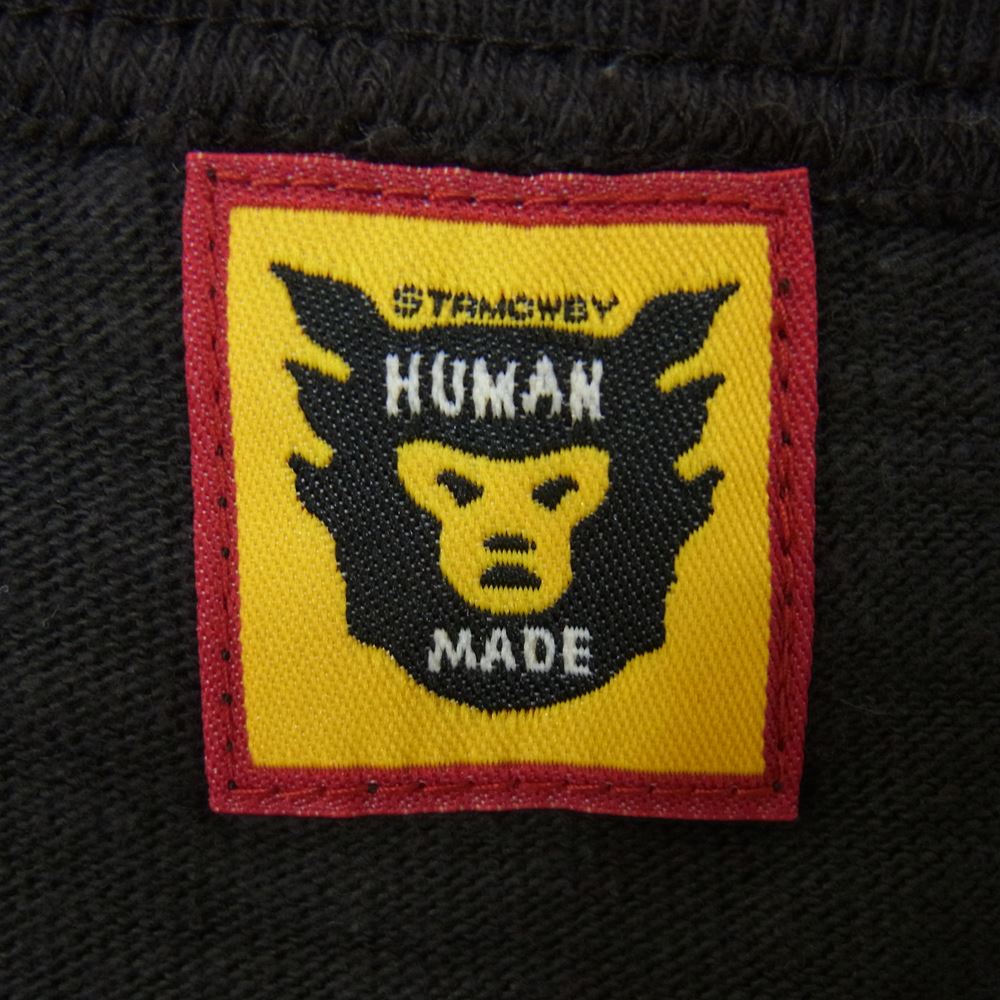 HUMAN MADE ヒューマンメイド LOGO TEE ロゴ Tシャツ チャコールブラック L【中古】