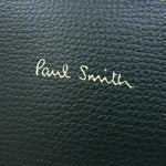 Paul Smith ポール・スミス PSN950 インセット ハンドル ビジネスバッグ ブリーフケース ダークグリーンブラック【美品】【中古】