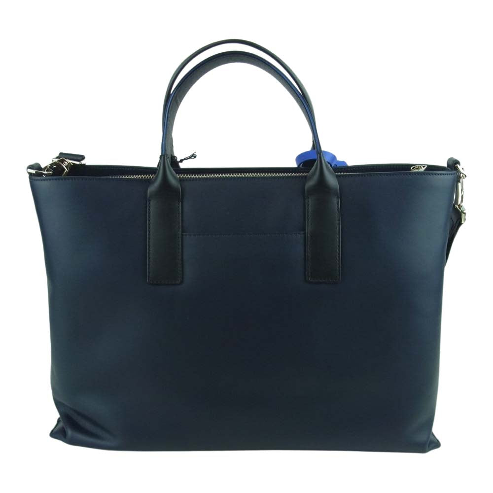 Paul Smith ポール・スミス PSN981 2way トートバッグ ショルダーバッグ 中国製 ネイビー系【極上美品】【中古】