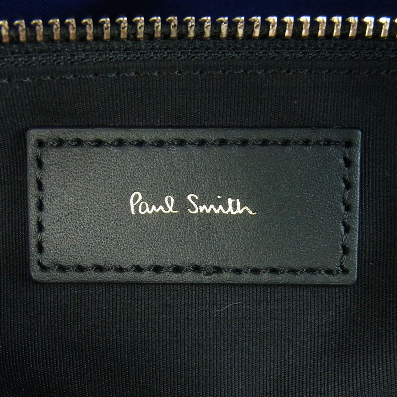 Paul Smith ポール・スミス PSN981 2way トートバッグ ショルダーバッグ 中国製 ネイビー系【極上美品】【中古】