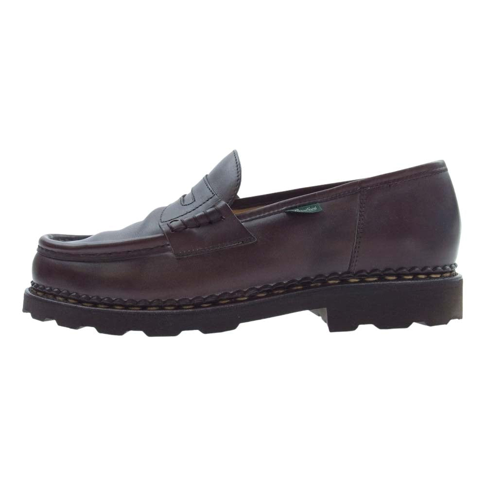 Paraboot パラブーツ 099413 REIMS ランス MARCHE コイン ローファー レザー シューズ MARRON マロン LIS CAFE リスレザー カフェ ダークブラウン系 7.5【中古】