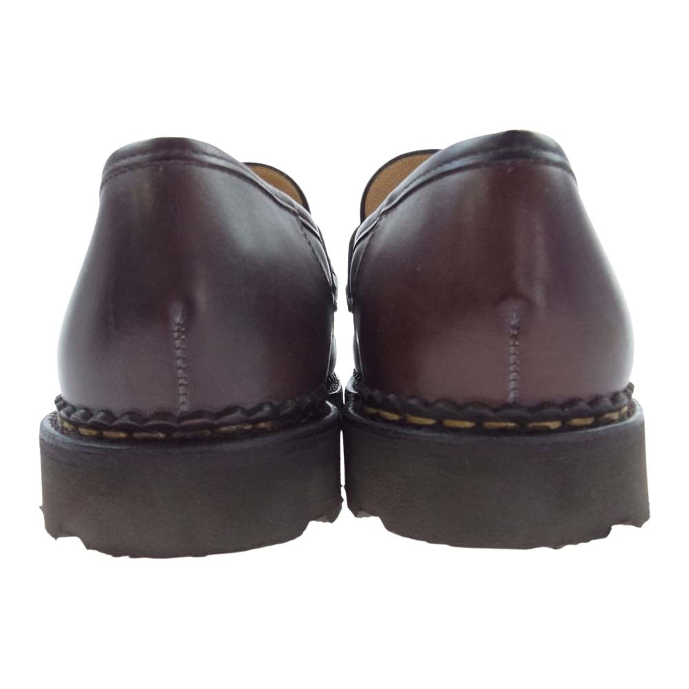 Paraboot パラブーツ 099413 REIMS ランス MARCHE コイン ローファー レザー シューズ MARRON マロン LIS CAFE リスレザー カフェ ダークブラウン系 7.5【中古】