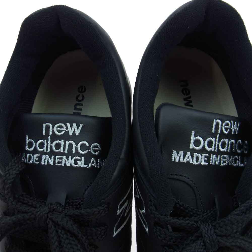 NEW BALANCE ニューバランス M1500BK 英国製 オールレザー ローカット スニーカー ブラック系 26cm【美品】【中古】