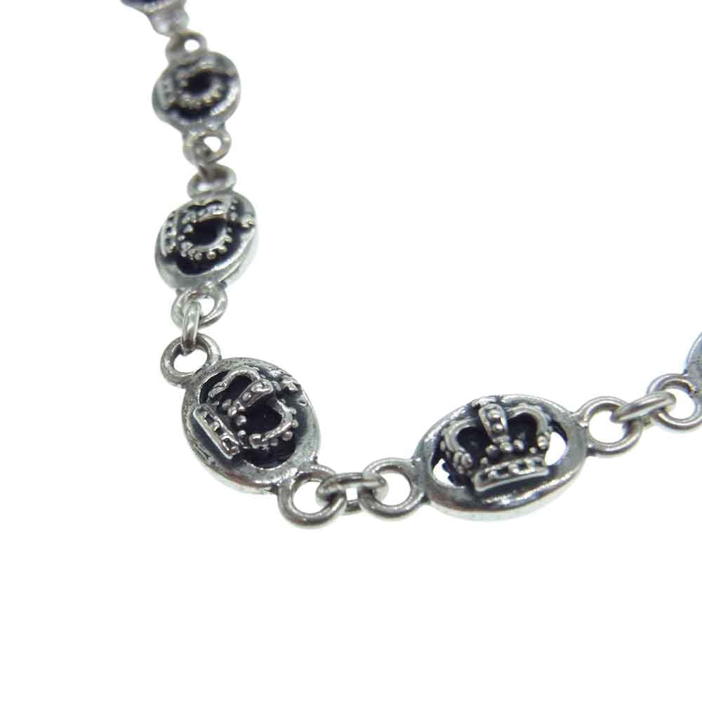 Justin Davis ジャスティンデイビス SNJ120 QE2 クラウン チェーン ネックレス シルバー系【中古】