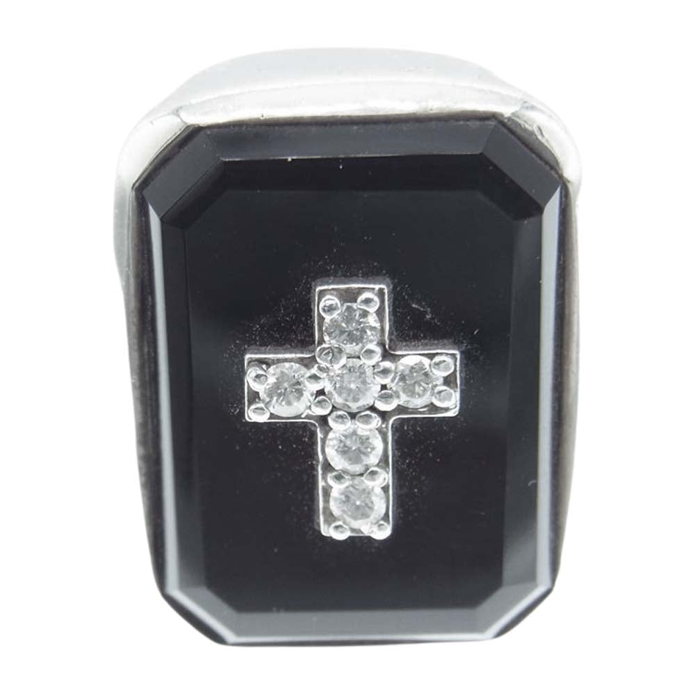 Justin Davis ジャスティンデイビス SRJ100 EMINEM エミネム ミニクロス オニキス ダイヤモンド 15.5～16号【中古】