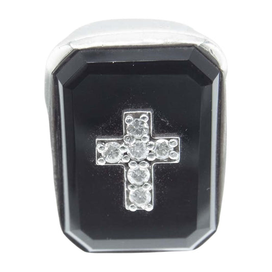 Justin Davis ジャスティンデイビス SRJ100 EMINEM エミネム ミニクロス オニキス ダイヤモンド 15.5～16号【中古】