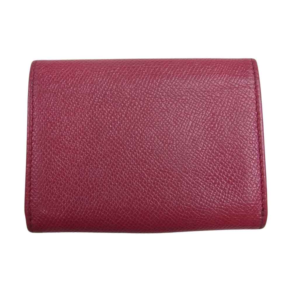 BVLGARI ブルガリ ロゴ クリップ レザー カードケース 名刺入れ ピンク系【中古】