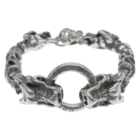 TRAVIS WALKER トラヴィスワーカー MEAT LINK WITH 4 GARGOYLE BRACELET WITH T-BAR ミート リンク ガーゴイル Tバー ブレスレット【中古】