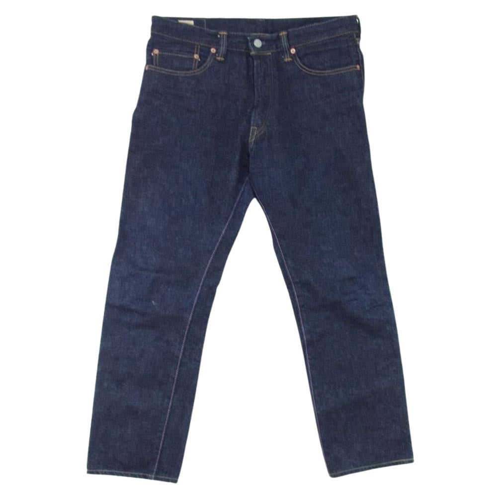 MOMOTARO JEANS 桃太郎ジーンズ 0106SPZ 出陣 ナローテーパード ジッパーフライ デニム パンツ インディゴブルー系 33【中古】