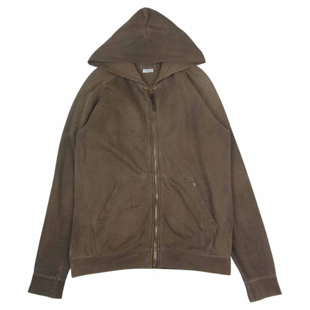 VISVIM ビズビム 14SS 0114105010021 MUD HOODIE F.Z. (GIZA) マッド フーディー ジップ パーカー カーキ系 2【中古】