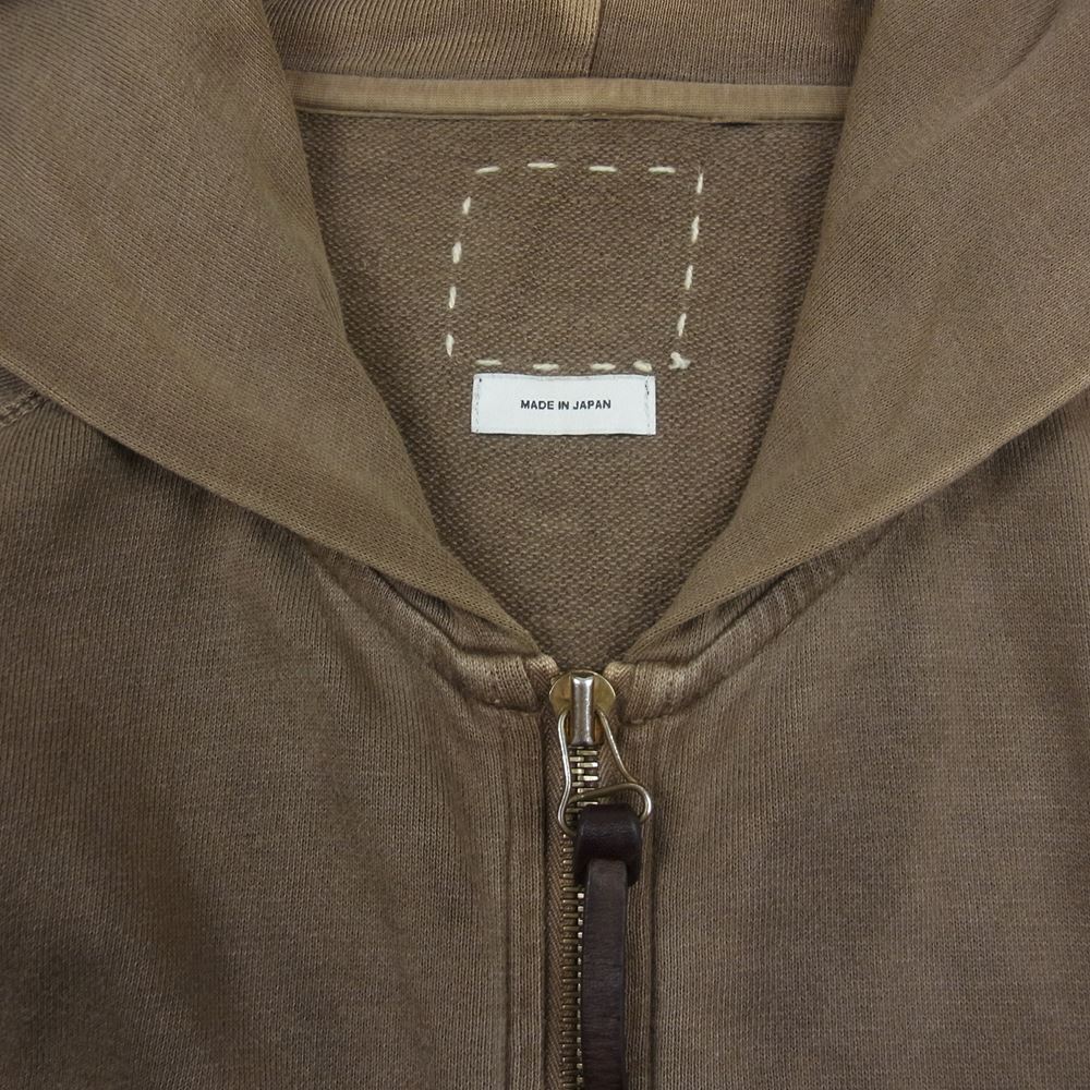 VISVIM ビズビム 14SS 0114105010021 MUD HOODIE F.Z. (GIZA) マッド フーディー ジップ パーカー カーキ系 2【中古】