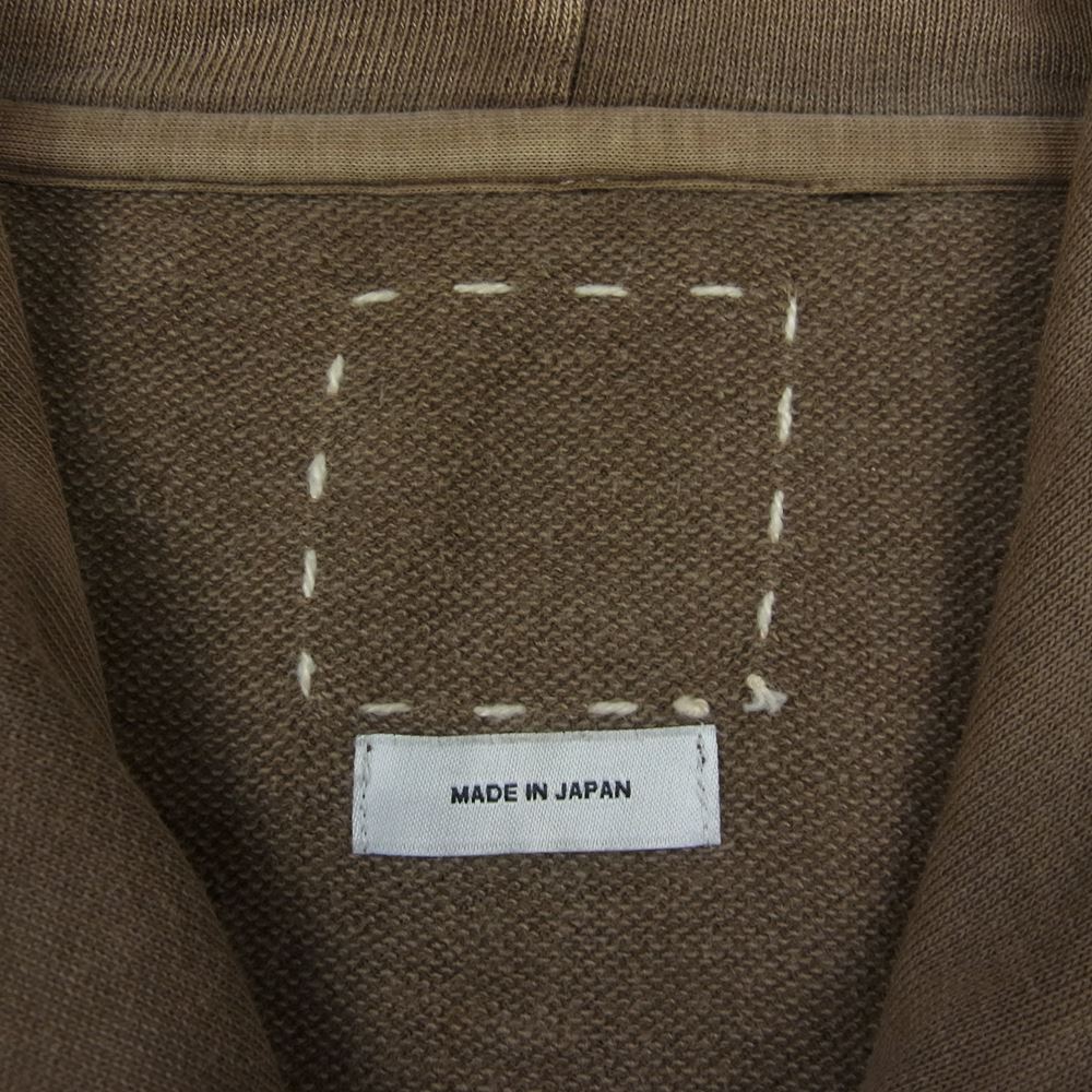 VISVIM ビズビム 14SS 0114105010021 MUD HOODIE F.Z. (GIZA) マッド フーディー ジップ パーカー カーキ系 2【中古】